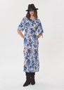 Rimina dress long blue floral print Off-white TARA JARMON CH