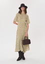 Risha dress long vanilla polka dot print Vanilla TARA JARMON CH