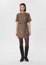 Romia dress short caramel short-sleeved Caramel TARA JARMON CH