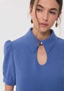 Top Thimotée drop-neck denim Denim TARA JARMON CH