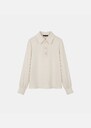 Top Tessy ecru with scalloped collar Off-white TARA JARMON CH
