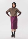 Top Thelma short brown dress with glittery floral embroidery Caramel TARA JARMON CH