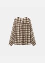 Top Tomana beige and brown checkered Off-white TARA JARMON CH