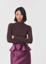 Prudie Pull Tonka ribbed sweater with a stand-up collar Tonka TARA JARMON CH
