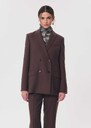 Vassili Jacket Double-breasted brown blazer Tonka TARA JARMON CH