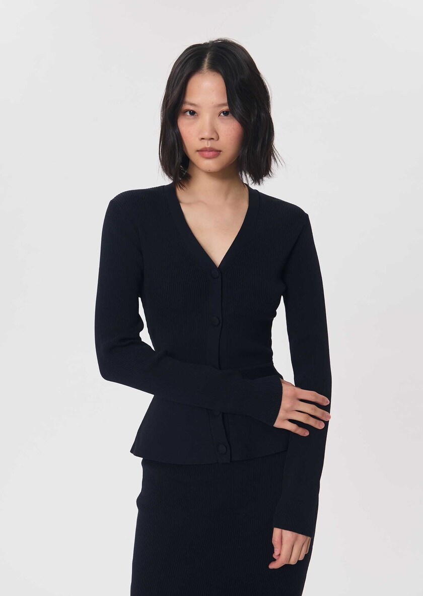 Gisela vest midnight blue fitted Night TARA JARMON CH