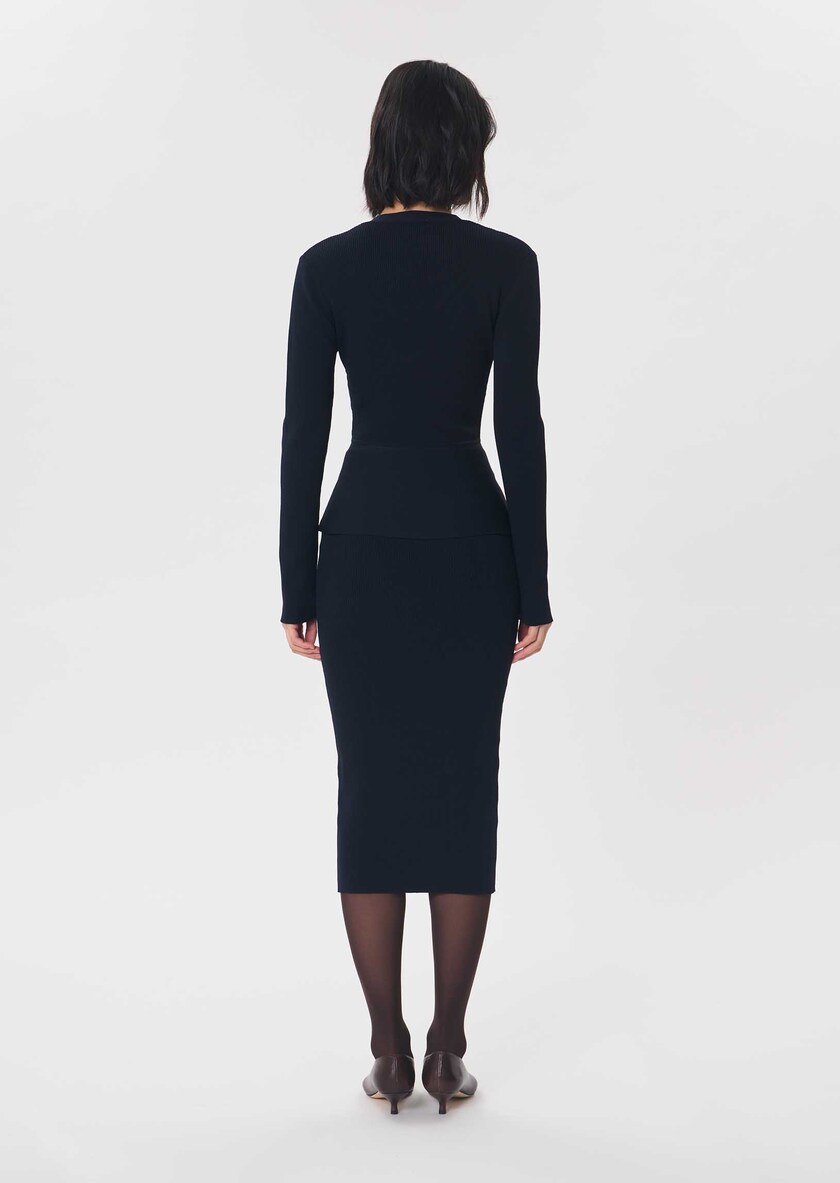 Gisela vest midnight blue fitted Night TARA JARMON CH