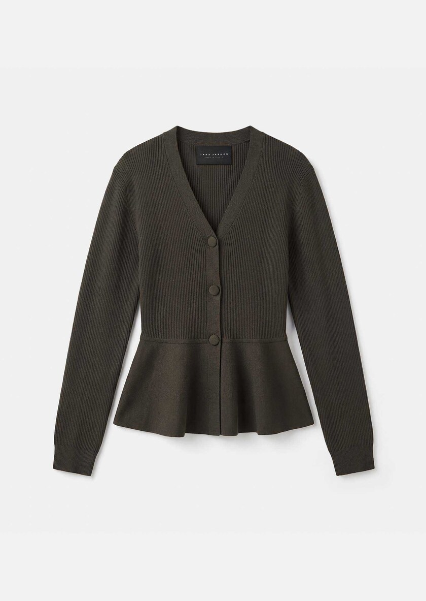 Gisela vest khaki fitted Khaki TARA JARMON CH