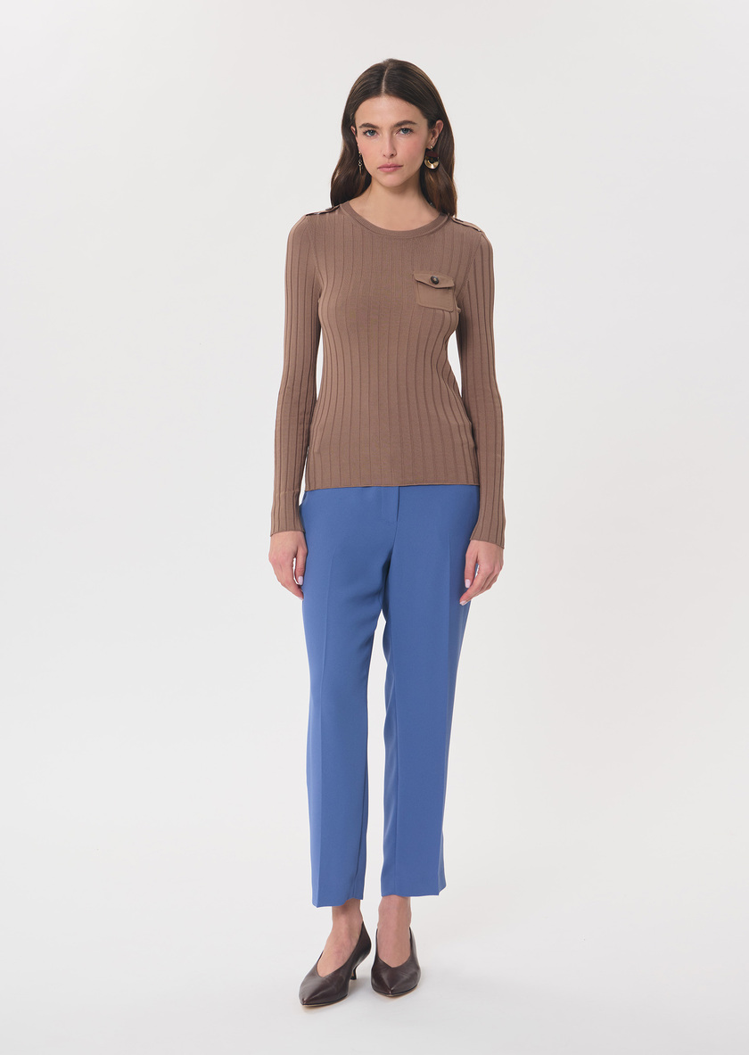 Prisca sweater caramel pockets Caramel TARA JARMON CH