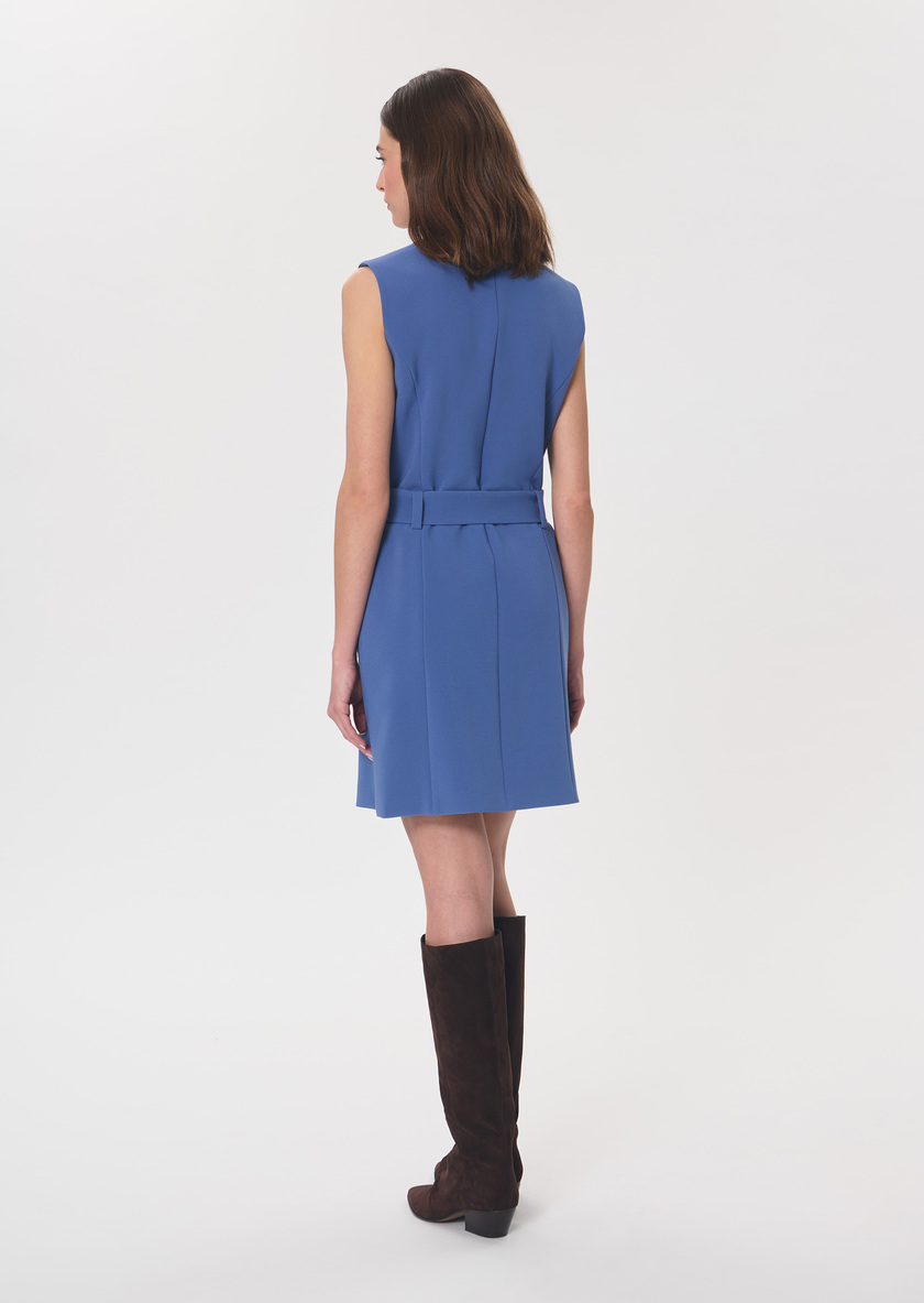 Riou Dress sleeveless belted denim Denim TARA JARMON CH