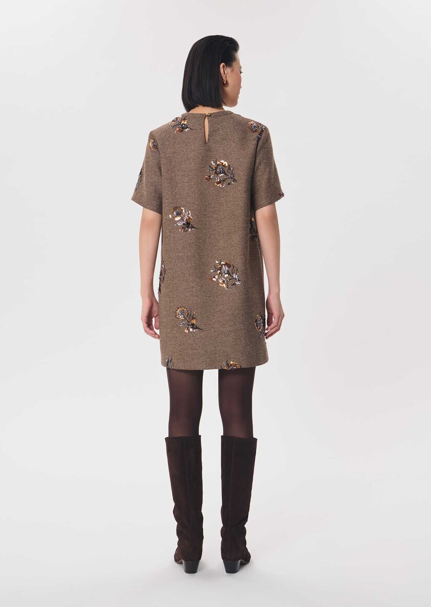 Romia dress short caramel short-sleeved Caramel TARA JARMON CH