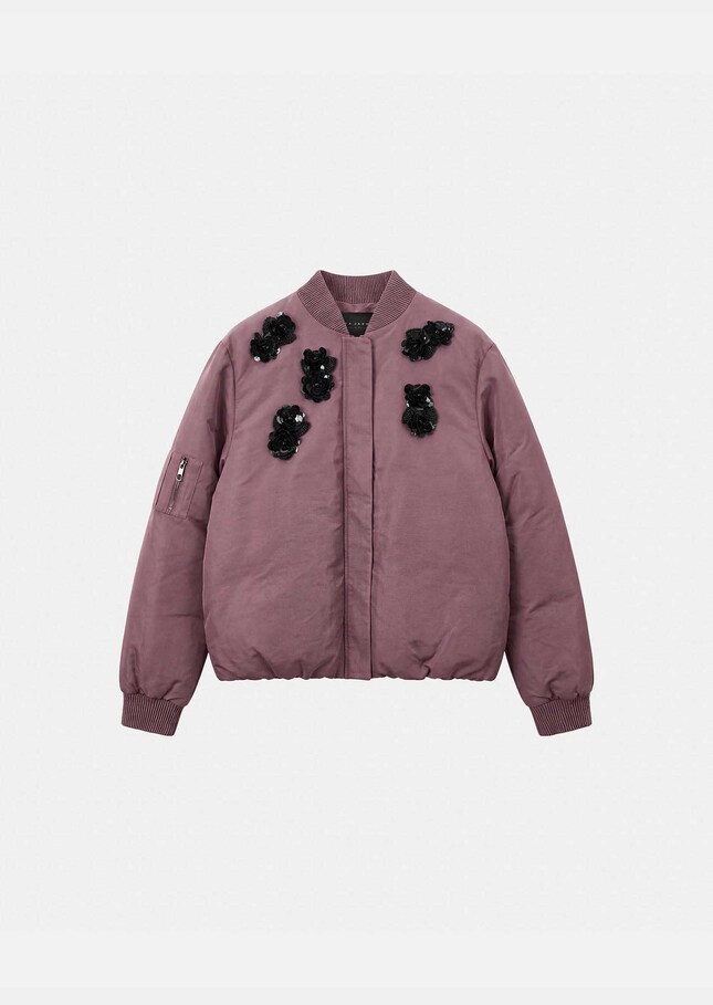 Bérénice jacket embroidered purple Pourpre TARA JARMON CH
