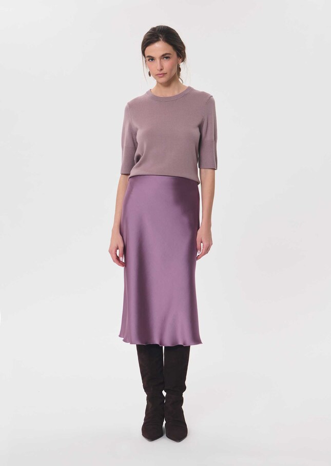 Julia Skirt long, flowing purple Pourpre TARA JARMON CH