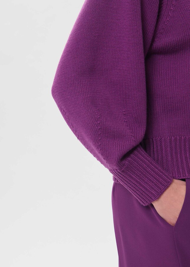 Polyn sweater ripe balloon-sleeved Mûre TARA JARMON CH