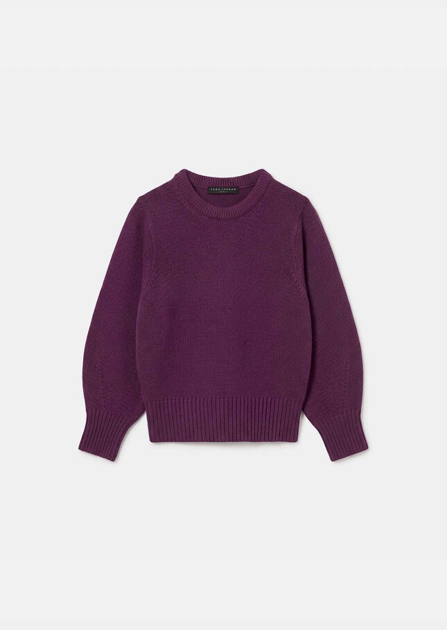 Polyn sweater ripe balloon-sleeved Mûre TARA JARMON CH