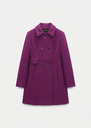 Martha Coat ripe cross belted Mûre TARA JARMON CH