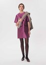 Rema Dress short purple dress with patch pockets Pourpre TARA JARMON CH