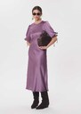 Rimina dress with puff sleeves Pourpre TARA JARMON CH