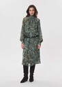 Rizzo Dress short printed dress with a lavallière collar Aqua TARA JARMON CH