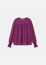 Top Truddie Large purple puff-sleeved dress Mûre TARA JARMON CH