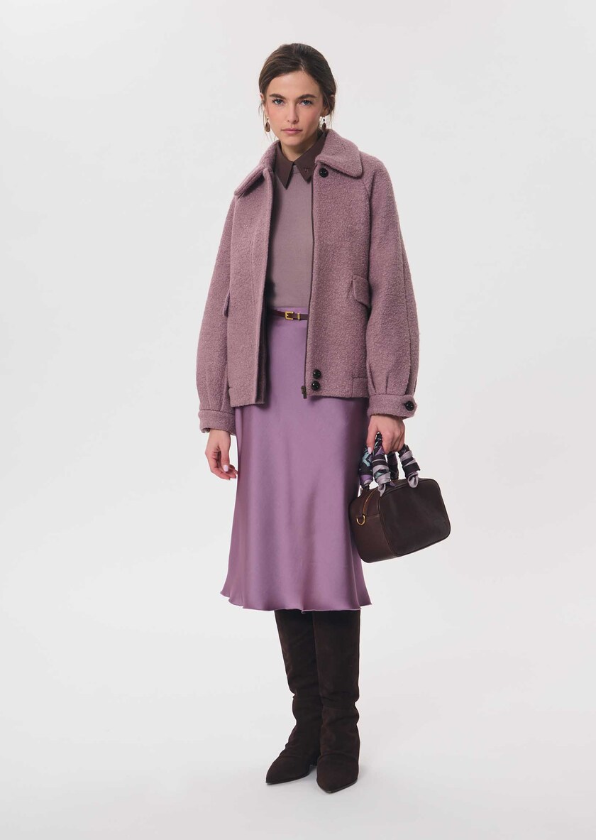 Julia Skirt long, flowing purple Pourpre TARA JARMON CH