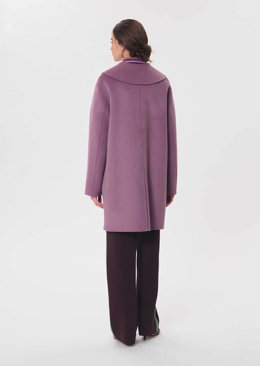 Marie's Coat purple with patch pockets Pourpre TARA JARMON CH