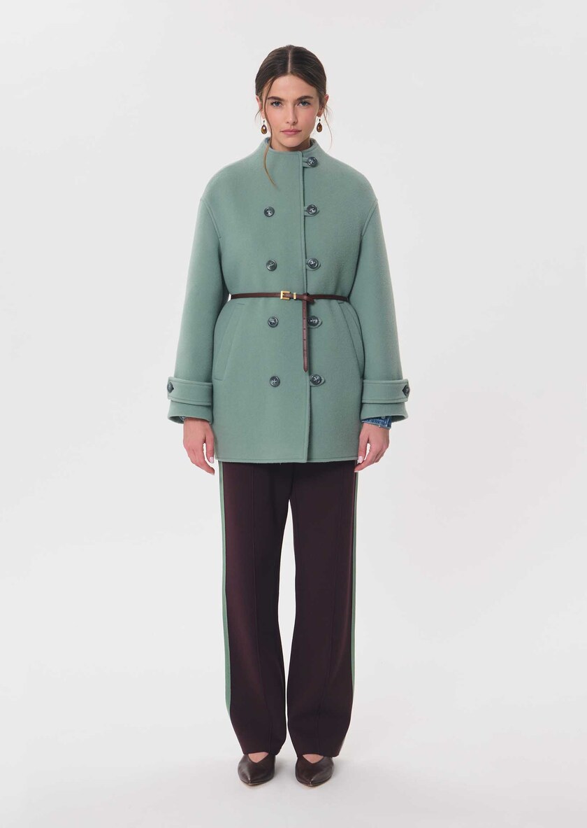 Maurice Coat celadon green Céladon TARA JARMON CH