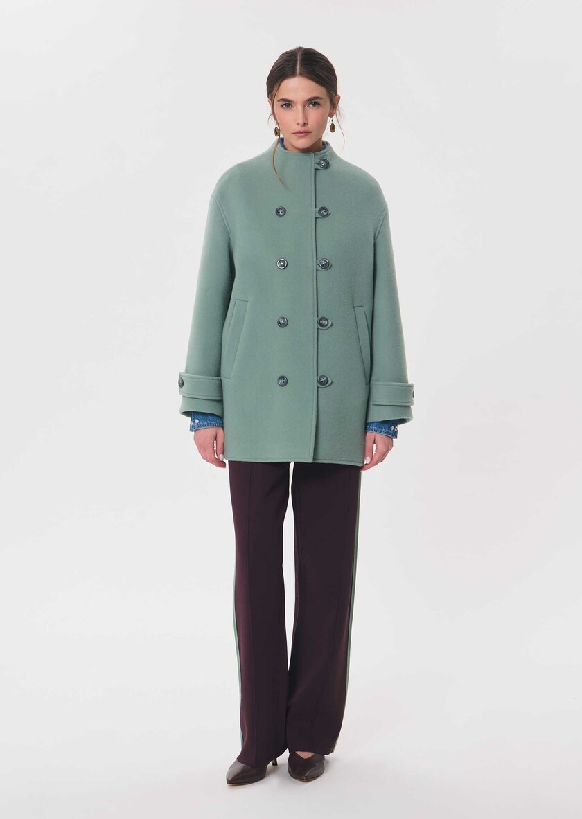 Maurice Coat celadon green Céladon TARA JARMON CH