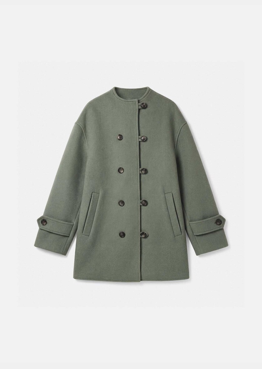 Maurice Coat celadon green Céladon TARA JARMON CH