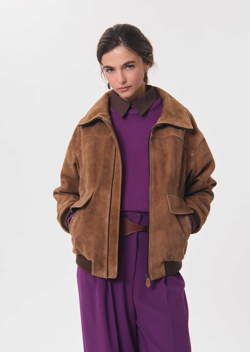 Polyn sweater ripe balloon-sleeved Mûre TARA JARMON CH