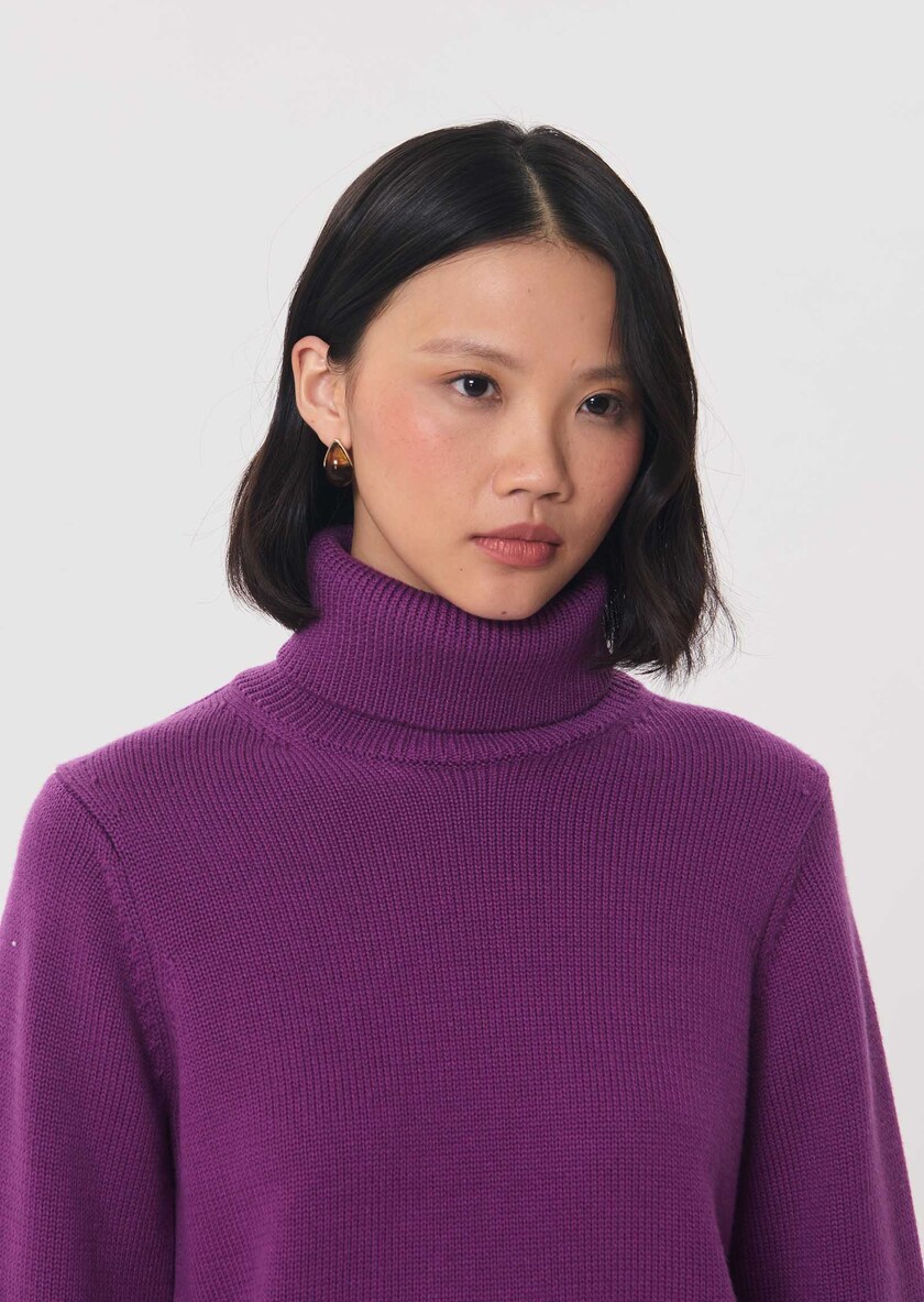 Palina Sweater ripe turtleneck Mûre TARA JARMON CH