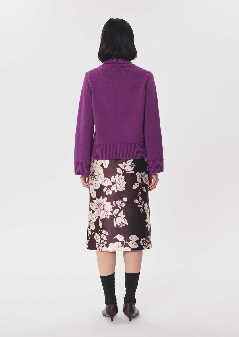Palina Sweater ripe turtleneck Mûre TARA JARMON CH