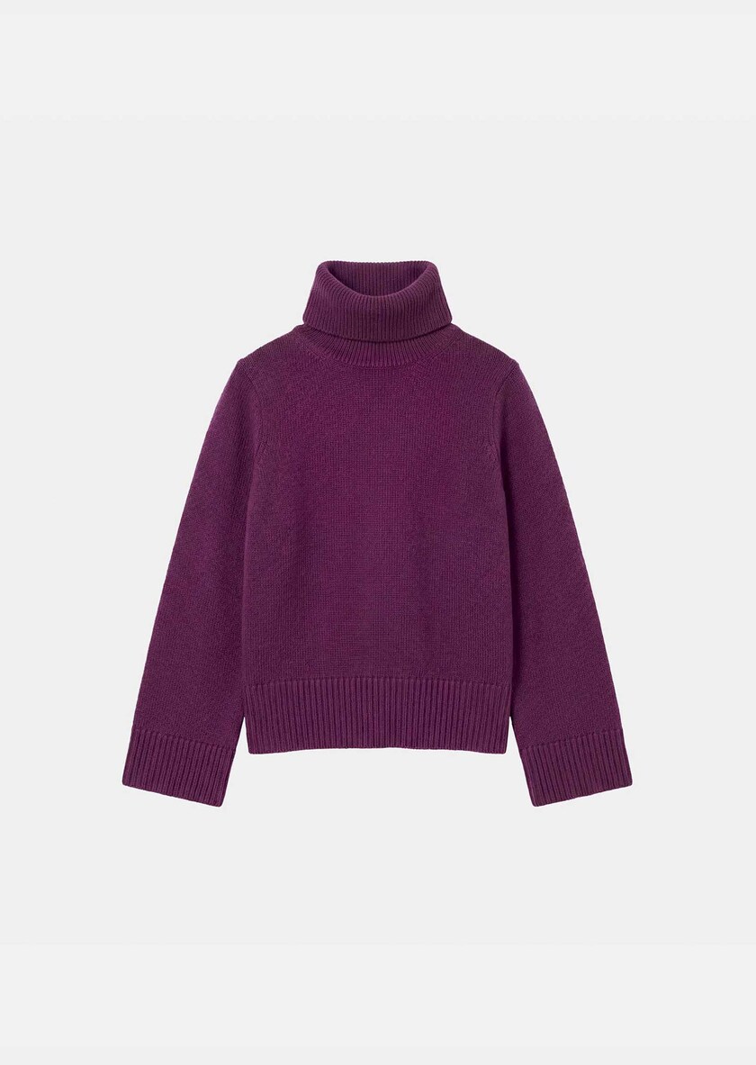 Palina Sweater ripe turtleneck Mûre TARA JARMON CH